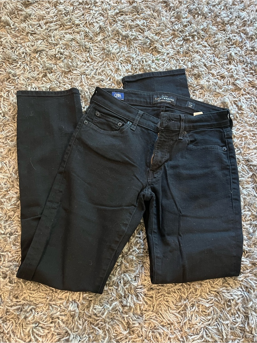 Lucky Brand Straight Leg Jeans in Black